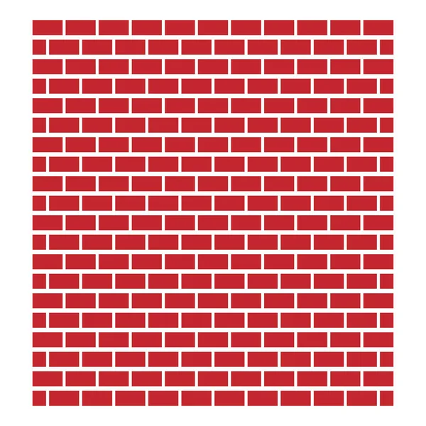 Ladrillo Rojo Muro Ladrillo Icono Conceptos Mampostería Piedra Construcción Arquitectura — Archivo Imágenes Vectoriales