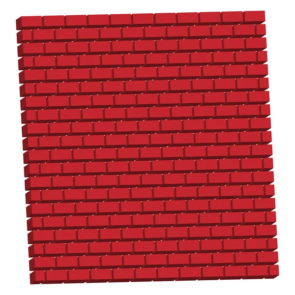 Röd Tegelvägg Tegelvägg Murverk Stenarbete Byggnad Och Arkitektur Begrepp Ikon — Stock vektor