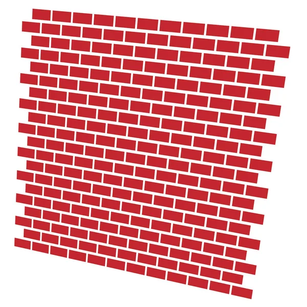 Κόκκινος Τοίχος Από Τούβλα Εικονίδιο Εννοιών Της Τοιχοποιίας Της Λιθοδομίας — Διανυσματικό Αρχείο