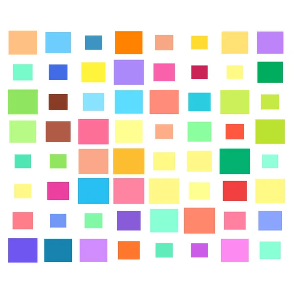 Tessellasyon Mozaik Renkli Açık Renkli Kareler Dikdörtgen Desen — Stok Vektör