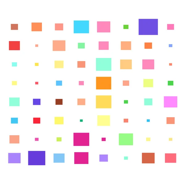 Tessellation Mosaik Bunte Helle Quadrate Rechtecke Muster — Stockvektor