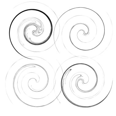 Alemler, girdaplar, girdaplar. Helix, volute, salyangoz şekli