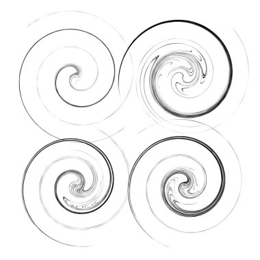 Alemler, girdaplar, girdaplar. Helix, volute, salyangoz şekli