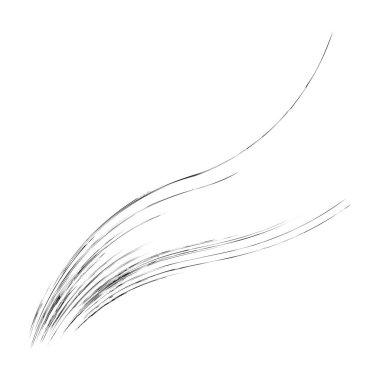 Organik ot, kıvrımlı çimenler, dalgalı çizgiler.