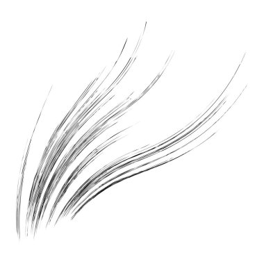 Organik ot, kıvrımlı çimenler, dalgalı çizgiler.