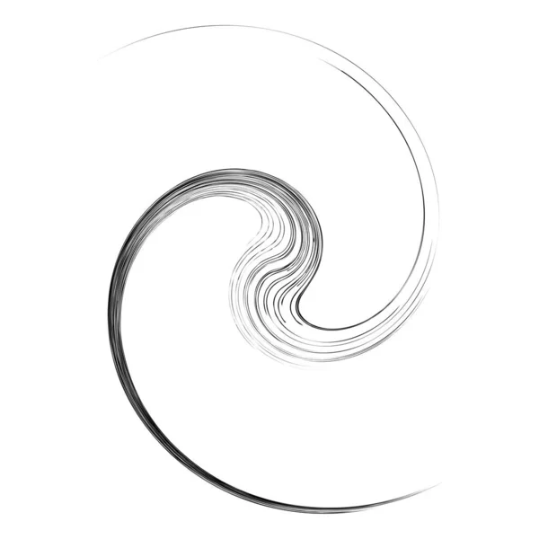 Spiralen Wirbel Wirbel Spirale Spirale Schneckenform — Stockvektor