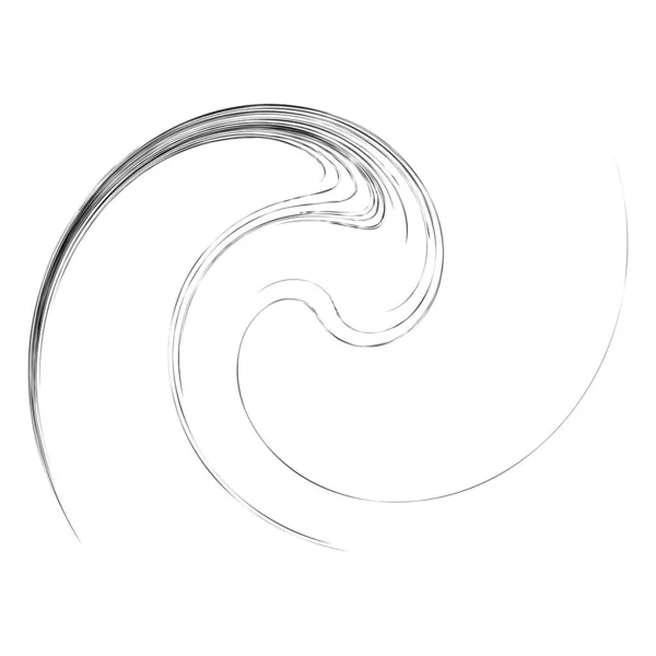 Spiralen Wirbel Wirbel Spirale Spirale Schneckenform — Stockvektor