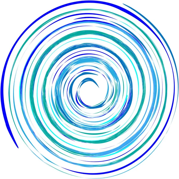 Grungy Texturierte Spiralen Wirbel Wirbel Spirale Spirale Schneckenform — Stockvektor