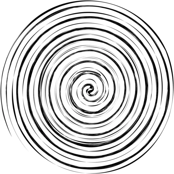 Grungy Texturierte Spiralen Wirbel Wirbel Spirale Spirale Schneckenform — Stockvektor