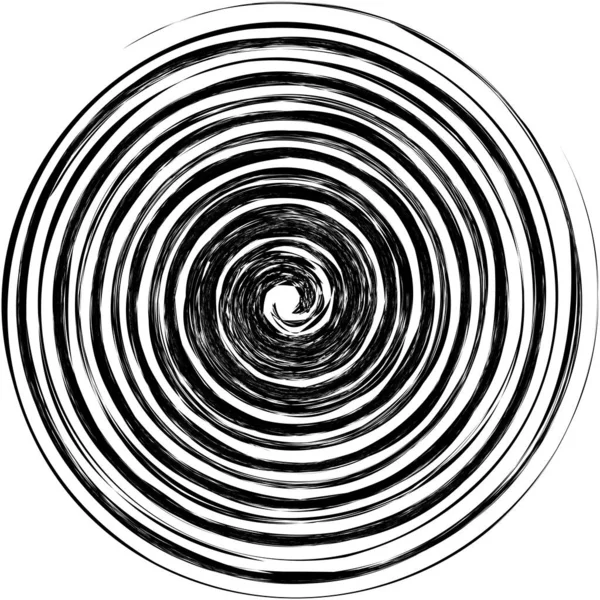グランジーな質感の螺旋 渦巻き 渦巻き ヘリックス ボリューム カタツムリの形 — ストックベクタ
