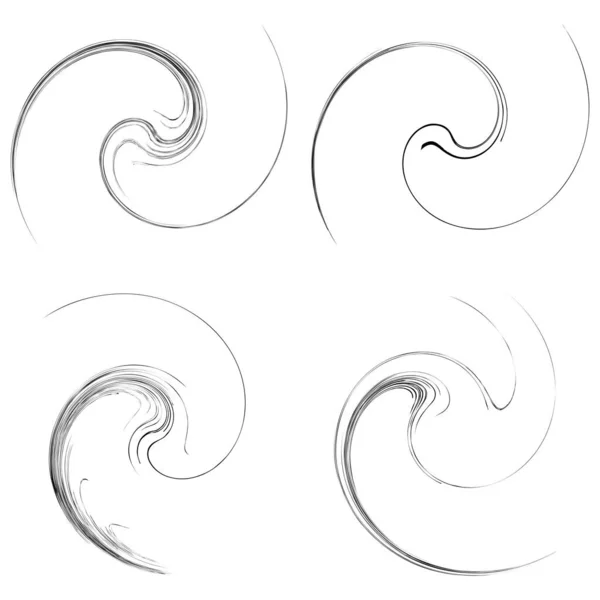 Spirals Swirls Twirls Helix Volute Snail Shape Stock Illustration