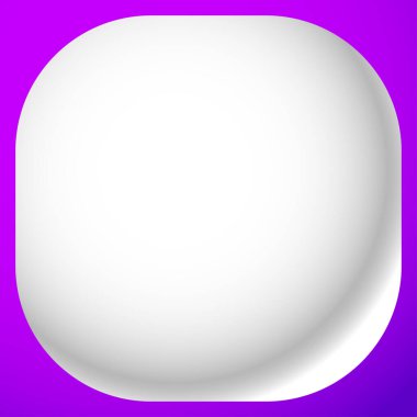 Boş, boş yuvarlak kare düğme, rozet ve pin şekli tasarım elementi