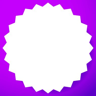 Boş, boş yıldız patlaması, güneş patlaması, fiyat flaş düğmesi, rozet ve pin şekli tasarım elementi