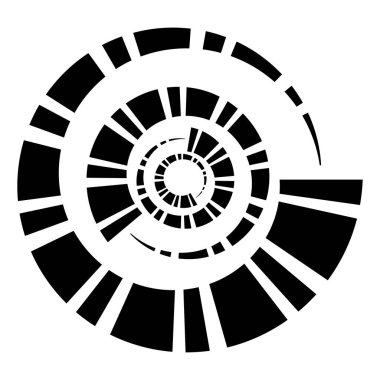 Kesik çizgiler sarmal, girdaplar ve girdaplar. Eş merkezli ve dairesel volt, sarmal vektör elementi