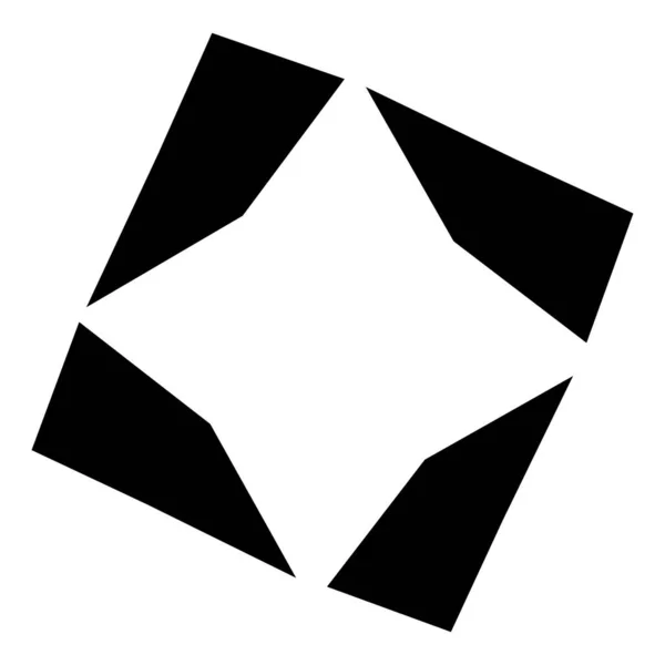 Jednoduché Dekorační Tvary Prvky Abstraktní Motiv Mandala Clip Art — Stockový vektor