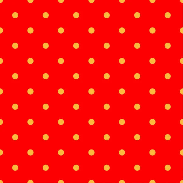 Pop Art Bande Dessinée Jaune Rouge Pointillés Cercles Motif Géométrique — Image vectorielle