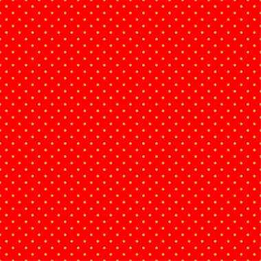 Pop sanat, çizgi roman sarı ve kırmızı noktalı, kusursuz bir şekilde tekrarlanabilir geometrik desen çiziyor. Noktacılık, noktalama ve noktalama, noktalama retro sanat illüstrasyonu