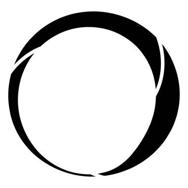 Döngüsel daire, sarmal, volta elementi. Döndürme, santrifüj ve dönme etkisiyle eş merkezli şekil. Döndürme, döndürme ve döndürme vektör illüstrasyonu