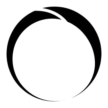 Döngüsel daire, sarmal, volta elementi. Döndürme, santrifüj ve dönme etkisiyle eş merkezli şekil. Döndürme, döndürme ve döndürme vektör illüstrasyonu