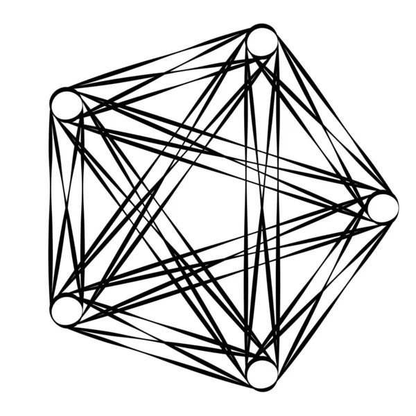 Abstrakt Motiv Mandala Form Designelement — Stock vektor