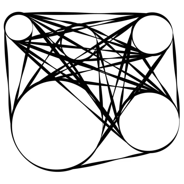 Abstraktes Motiv Mandala Formgestaltung — Stockvektor