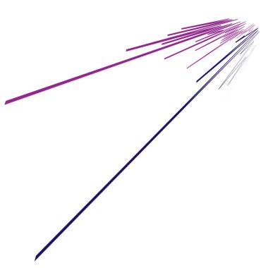 Bakış açısında radikal çizgiler. Comic FX dinamik çizgileri. Havai fişek, 3 boyutlu kaybolma çizgileri