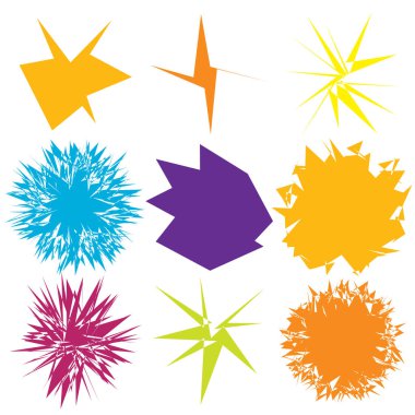 Kenarlı, geometrik rastgele amorf, biçimsiz şekil, element vektörü