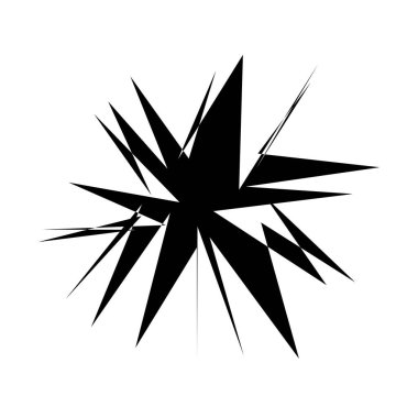 Kenarlı, geometrik rastgele amorf, biçimsiz şekil, element vektörü