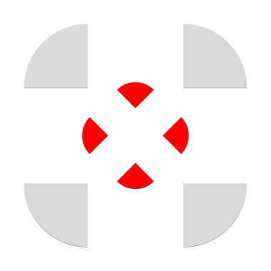 Çapraz saç, reticle, hedef simge, sembol ve logo. Doğruluk, hassasiyet, odaklanma konsepti çizimi