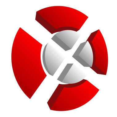 Çapraz saç, reticle, hedef simge, sembol ve logo. Doğruluk, hassasiyet, odaklanma konsepti çizimi