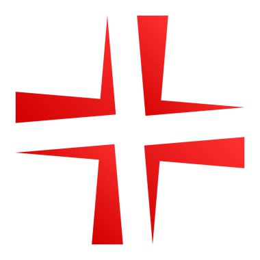 Çapraz saç, reticle, hedef simge, sembol ve logo. Doğruluk, hassasiyet, odaklanma konsepti çizimi