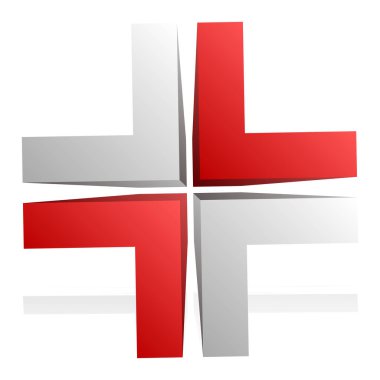 Çapraz saç, reticle, hedef simge, sembol ve logo. Doğruluk, hassasiyet, odaklanma konsepti çizimi