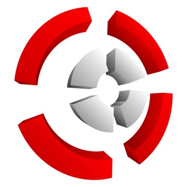 Çapraz saç, reticle, hedef simge, sembol ve logo. Doğruluk, hassasiyet, odaklanma konsepti çizimi