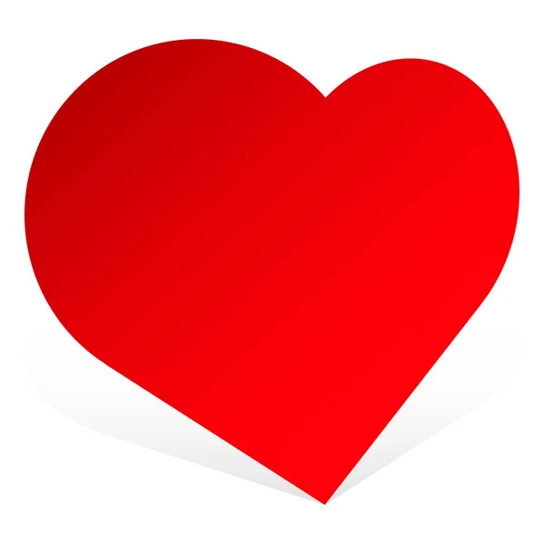 Forma Del Corazón Como Afecto Amor Icono Cariño Logotipo — Vector de stock