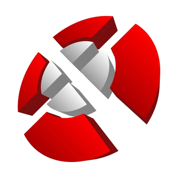 Cross Hair Reticle Target Mark Icoon Symbool Logo Nauwkeurigheid Precisie — Stockvector