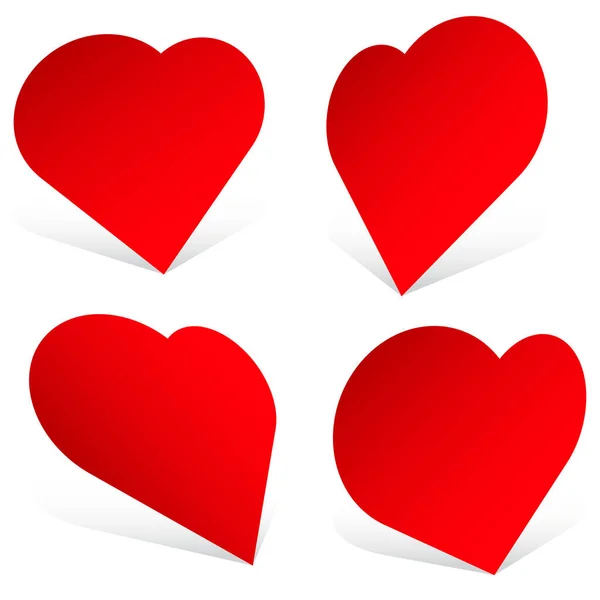 Heart Shape Affection Love Fondness Icon Logo — Stock Vector