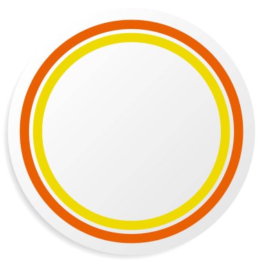 Boş ve boş daire şekli, daire tasarım elementi. Dairesel çerçeve, telif uzayı sınırı