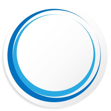 Boş ve boş daire şekli, daire tasarım elementi. Dairesel çerçeve, telif uzayı sınırı