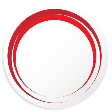 Boş ve boş daire şekli, daire tasarım elementi. Dairesel çerçeve, telif uzayı sınırı