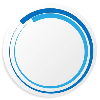 Boş ve boş daire şekli, daire tasarım elementi. Dairesel çerçeve, telif uzayı sınırı