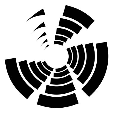 Kesik çizgiler sarmal, girdaplar ve girdaplar. Eş merkezli ve dairesel volt, sarmal vektör elementi