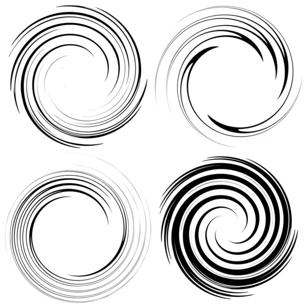 Revolvierte Whirlpool Wirbelwind Design Element Radiale Form Mit Rotation Kreiseleffekt — Stockvektor