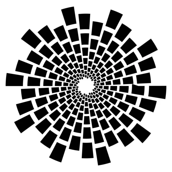 Пунктирные Линии Спиральные Спиральные Точечные Концентрический Круговой Объемный Спиральный Векторный — стоковый вектор