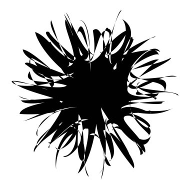 Rastgele amorf, biçimsiz şekil, element vektörü