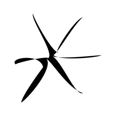 Rastgele amorf, biçimsiz şekil, element vektörü