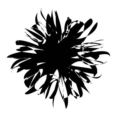 Rastgele amorf, biçimsiz şekil, element vektörü