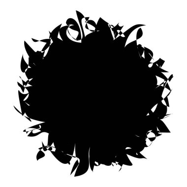 Rastgele amorf, biçimsiz şekil, element vektörü