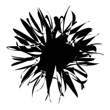 Rastgele amorf, biçimsiz şekil, element vektörü