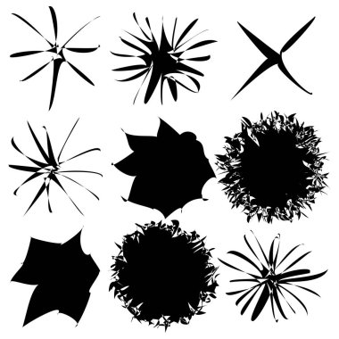 Rastgele amorf, biçimsiz şekil, element vektörü