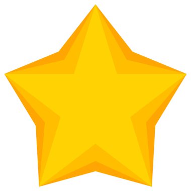 Yıldız şekli, yıldız ikonu. Ödül, derecelendirme, kalite, ödül konsepti simgesi